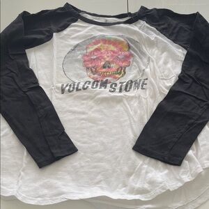 Volcom Black and White Long Sleeve Tee